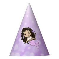 Purpule Mermaid Birthday Hat