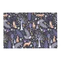 Winter Woodland Violet/Gold ID785 Placemat