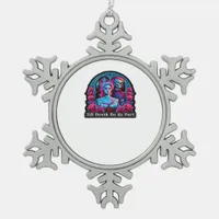 Till Death Do Us Part Classic – Sloth & Soulmate Snowflake Pewter Christmas Ornament