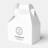 Minimalist Custom Logo Branded Business Event Favor Boxes