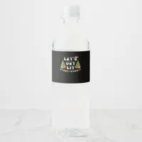 Let's Get Lit Christmas Essential Water Bottle Label
