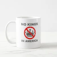 No Kings In America Patriotic Casual Coffee Mug