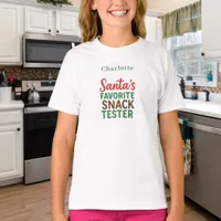 Christmas quote funny snack tester name T-Shirt