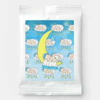 Sweet Baby boy Sleeping on Moon Baby Shower Margarita Drink Mix