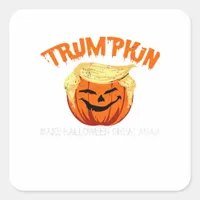 Halloween Trumpkin Make Halloween Great Again Square Sticker
