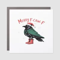 Merry Christmas F Caw F Vintage Classic Style Car Magnet