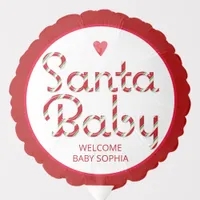 Santa Baby Candy Cane Baby Shower Balloon