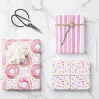 Sweet One Donut Birthday Gift Wrap