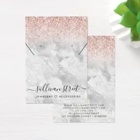 Marble Glitter Earrings Necklace Display Card