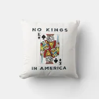No Kings In America We The People Political Creati Throw Pillow