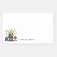 Fun Flower Pots I'd Rather Be Gardening Post-it Notes