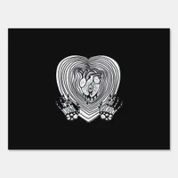 Crying Heart Classic - Skeleton Hands Heart Sign