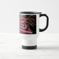 American Flag and Fireworks Travel Mug