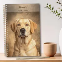 Yellow Labrador Retriever Portrait Personal Yearly Planner