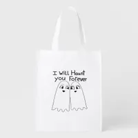 Haunt You - Till Death Do Us Classic  Grocery Bag