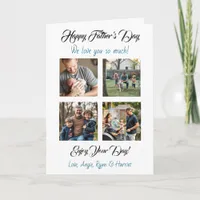 Personalized Four Photo Template Father's Day