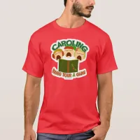 Christmas Caroling Cute Holiday Cartoon Art T-Shirt