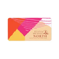 Color Block Wedding Summer ID740 Label