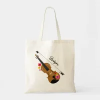 Violin Floral Classical Music Design