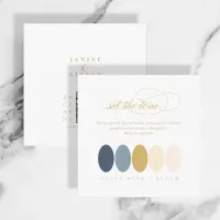 Set the Tone Dusty Blue Blush Color Palette ID1022 Enclosure Card