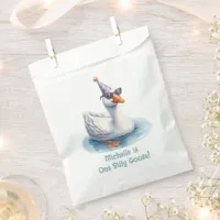 "One Silly Goose" First Birthday Party Favor Bag