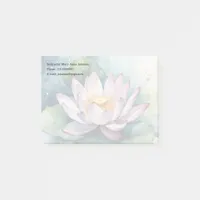 Watercolor Lotus Flower  Post-it Notes