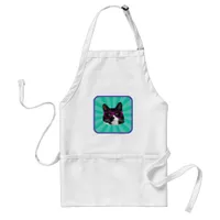 Cute Funny Glasses Cat Photo Illustration Adult Apron