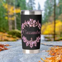 Vintage Victorian Romantic Steampunk Personalized  Insulated Tumbler