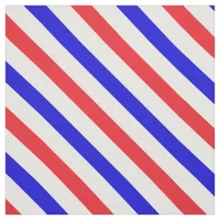 Barbershop Pole Red, White, and Blue Striped Fabric