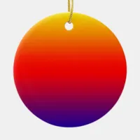 Spectrum of Horizontal Colors -1 Ceramic Ornament