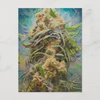 Green Weed Postcard