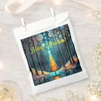 Iridescent Holiday Dream 🎄 Glowing Christmas Tree Favor Bag