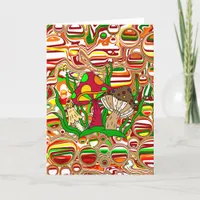 Stay Trippy, Fun Psychedelic Mushrooms Birthday Card