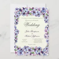 Romantic and Poetic Pastel Lilac Watercolor Invitation