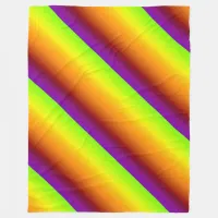 Spectrum of Diagonal Colors Fleece Blanket