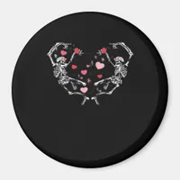 Skeleton Dancing Heart Valentine's Day Gift Skull  Magnet