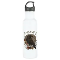 Funny Crow F-Caw-F Humor Gothic Essential Trendy S Stainless Steel Water Bottle