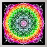 Pretty Prism Fantasy Art Meditative   Poster