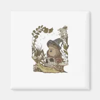 Cottagecore Mushroom Botanical Witchy Frog Goblinc Magnet