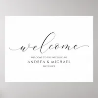 Wedding Welcome Luxury Calligraphy Typography Poster