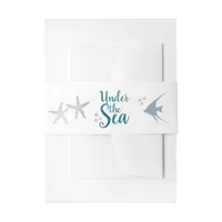 Color trend Under the Sea Baby Shower Invitation Belly Band