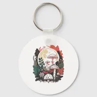 Aesthetic Goblincore And Cottagecore Mushroom Gent Keychain