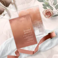 Watercolor Reflection Bridal Shower Clay ID774 Invitation