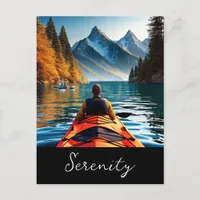 Serenity | Kayaking on the Lake Postcard