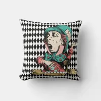 Mad Hatter Tea Party Throw Pillow