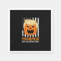 Usa Trumpkin Keep Halloween Great Funny Napkins