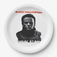 Make Halloween Great Again - Scary Horror Hallowee Paper Plates