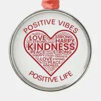 Positive Vibes Positive Life Ornament