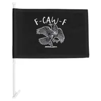 F-Caw-F Vintage Style Car Flag
