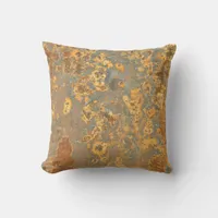 Abandoned Rust Throw Pillow